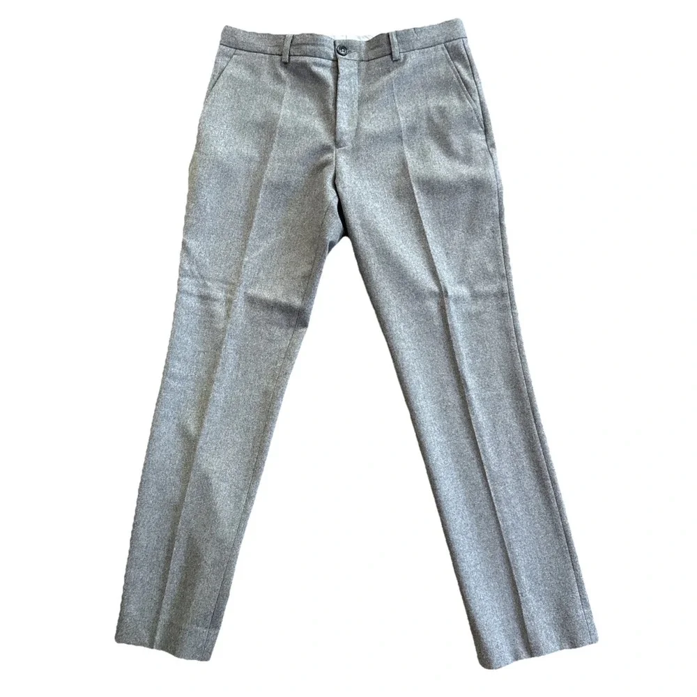 Wills Huckberry Stretch Wool Suit Men 40 Short 33x31 Gray Heather Two Piece